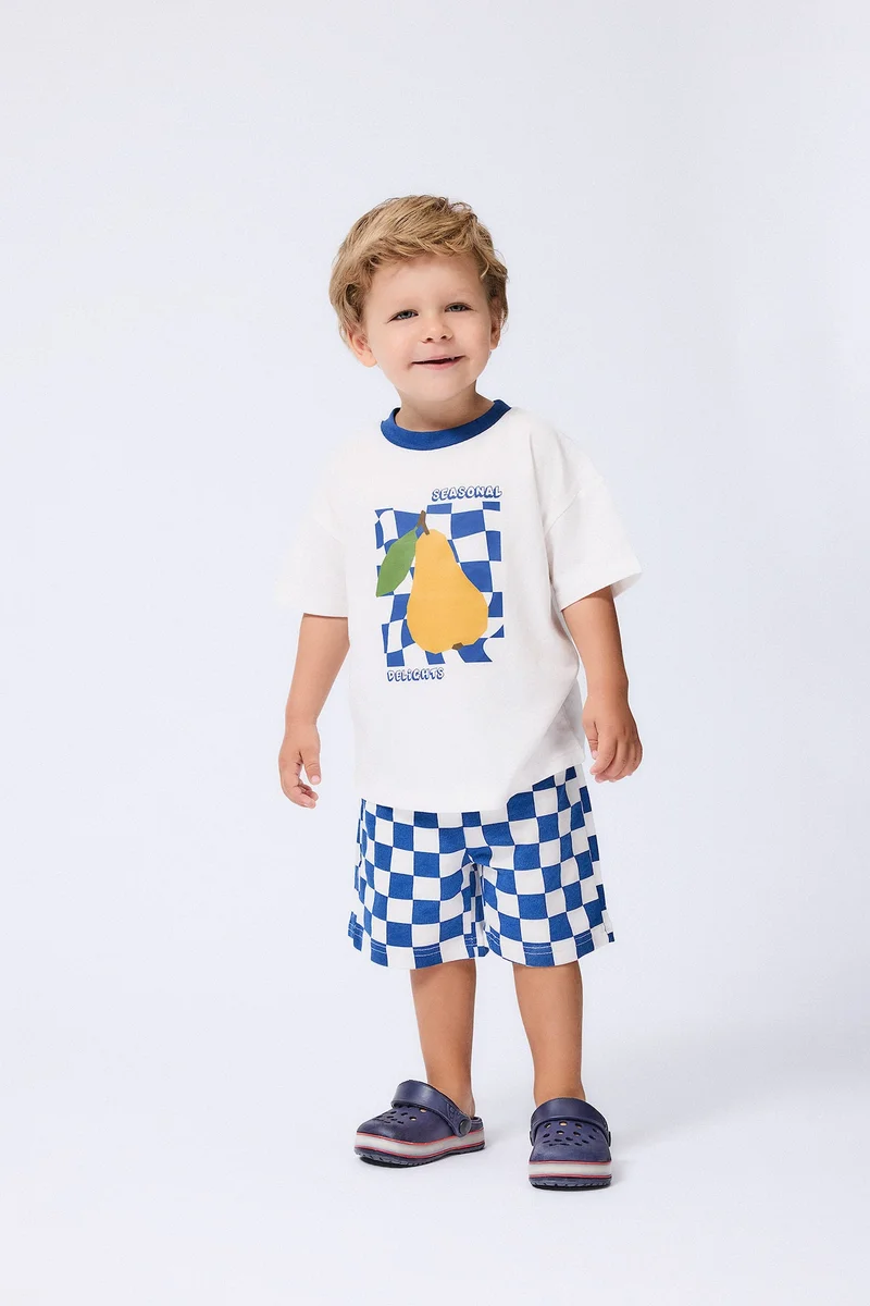 Defacto Regular Fit Plaid Normal Waist Shorts