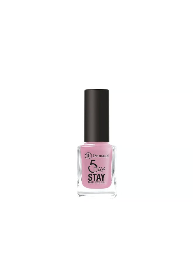 Dermacol 5 Day Stay Nail Polish 10 Milk Shake 11ml - Image 1
