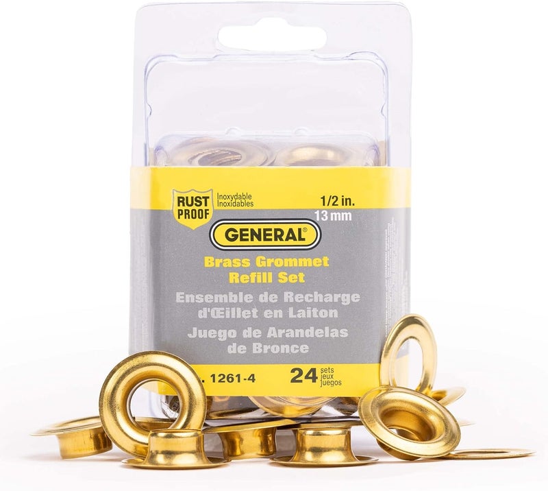 General Tools 1261-4 1/2-Inch Grommet Refill, 24 Sets - Image 1