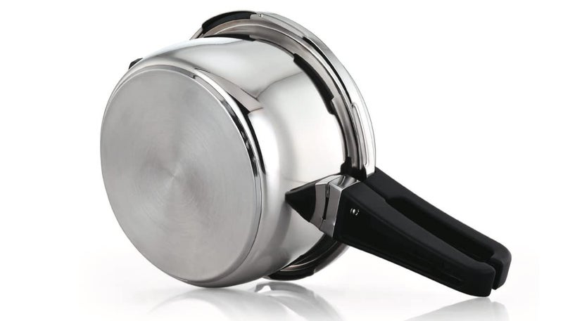 Praylady Stainless Steel Pressure Cooker With Outer Lid Induction Compatible Pressure Cooker Cooker Capacity 2 Litre Silver - Image 3