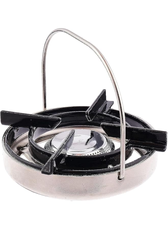 Generic Indian camping gas stove Stove Burner Head Silver Small - Image 1