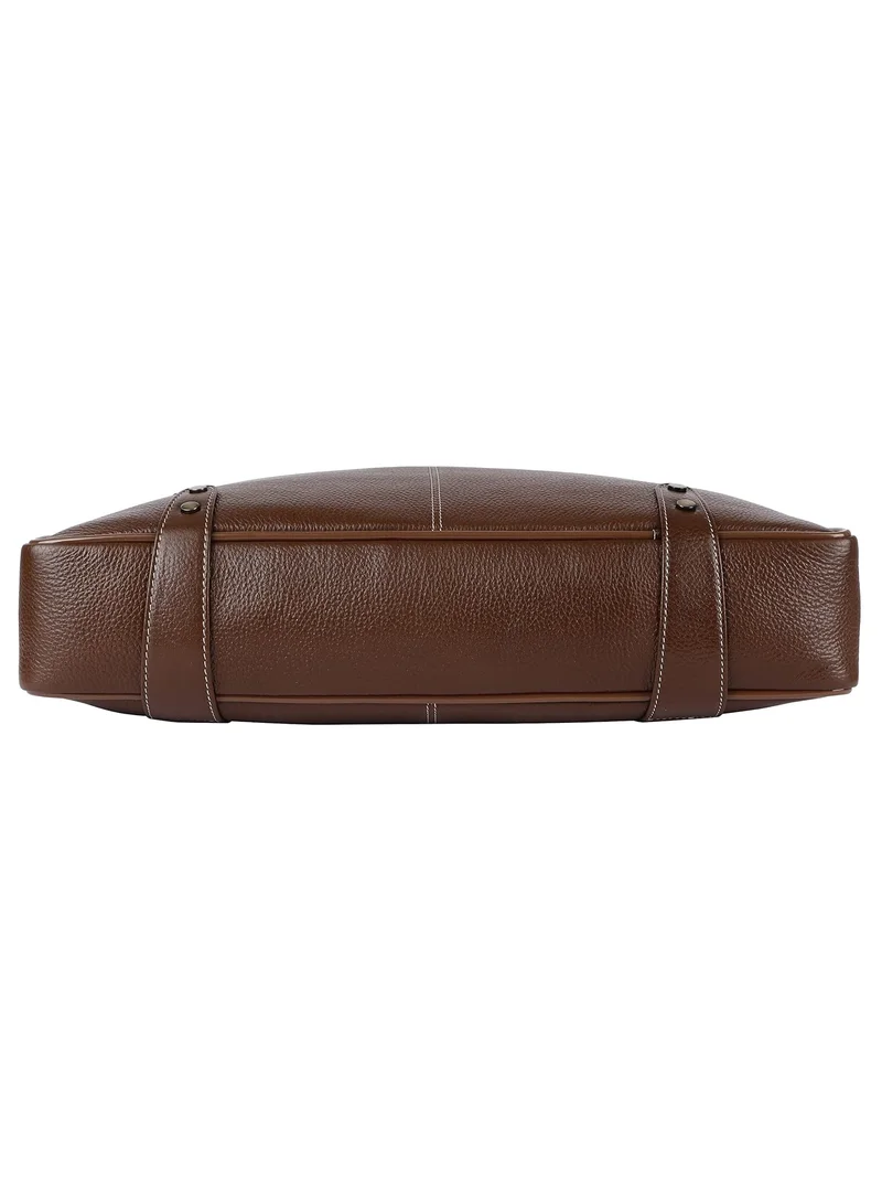 Hammonds Flycatcher  Laptop Bag for Men Leather Travel & Office Bag Fits Up to 16 Inch Laptop/MacBook Brushwood Stylish Crossbody Handbags with Adjustable Shoulder Straps  | Best Price UAE