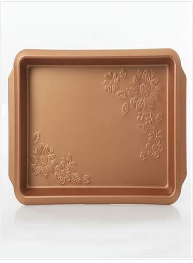 Gibson 112020.04 Country Kitchen 4 pc Embossed Nonstick Bakeware Set, 4 piece, Copper - Image 4