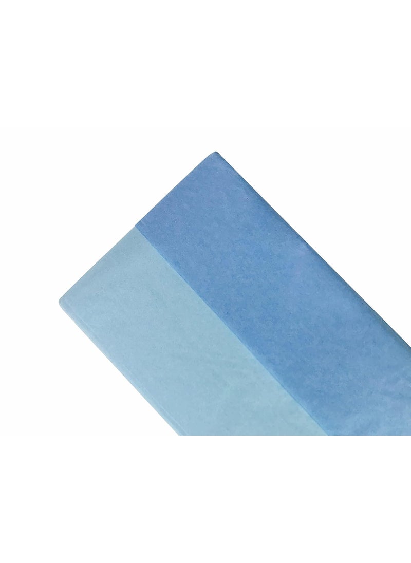 ECO SARRAS Eco Sarras Blue and Light Blue multipurpose gift tissue paper sheets for Valentines day gift hampers gift packaging wedding decoration gift trays birthday decoration 30 Sheets  - Image 2