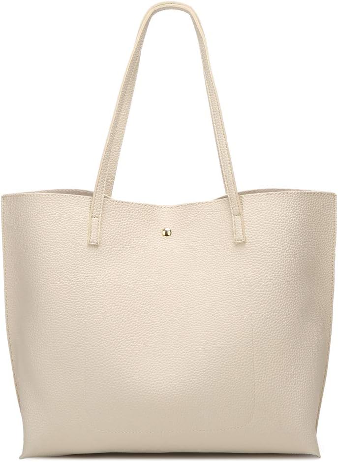 Dreubea Women's Soft Faux Leather Tote Shoulder Bag from, Big Capacity Tassel Handbag - Image 3