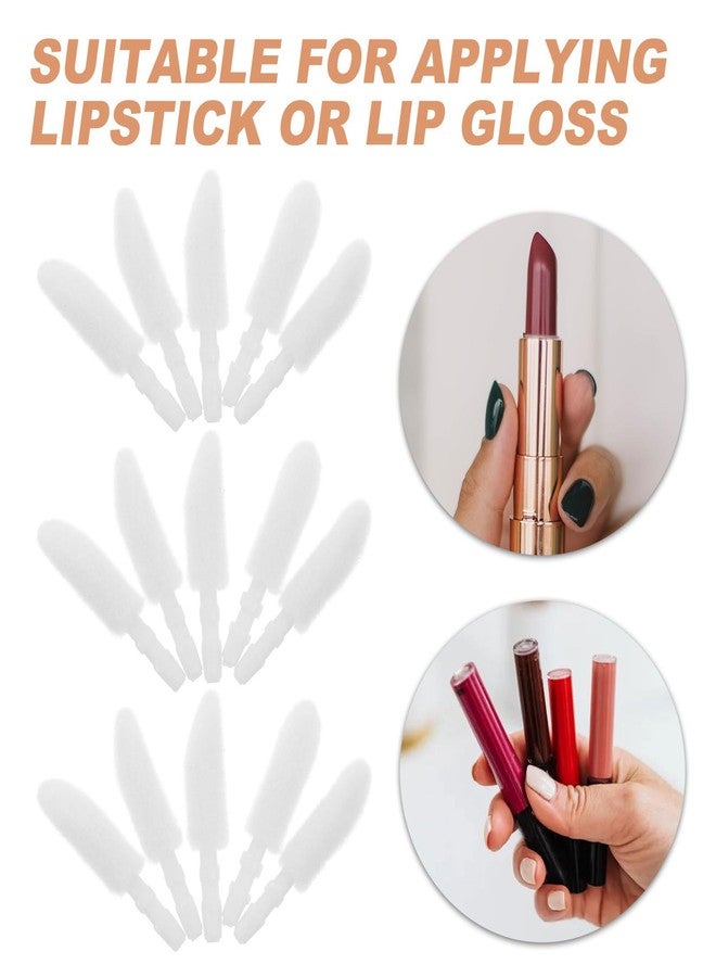 HEALLILY 300Pcs Lip Brush Replacement Head Lip Gloss Lipstick Wands Makeup Eyebrow Replacement Tips for Home - Image 5
