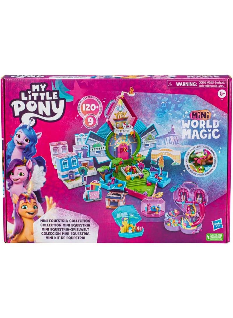 My Little Pony Mini World Magic Mini Equestria Collection Set - Customizable Toy Playset for Kids with Over 120 Pieces, Multicolor - Image 1