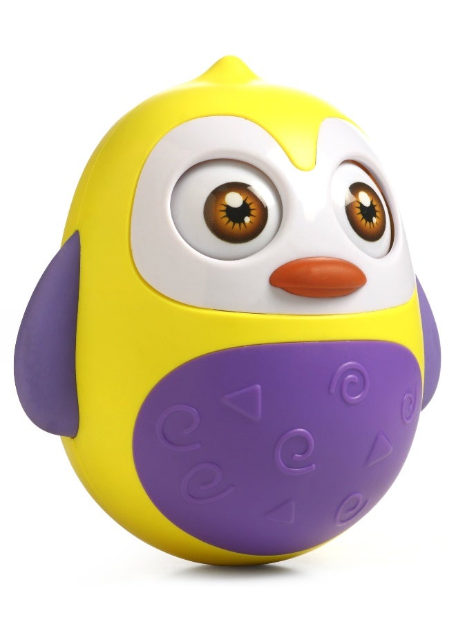 PlayNation Play Nation Roly Poly Penguin, Hand Eye Coordination, Delightful Gift Choice, Engaging Activity, 0 Month+, 11.9 x 11.3 x 12.6 cm - Yellow And Purple - Image 2