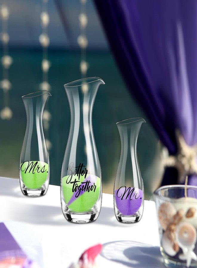Irenare Unity Sand for Wedding Ceremony Set, Include Vase, Sand, Cork Stopper for Weddings Engagement Anniversary(Blue and Green,Better Together) - Image 4
