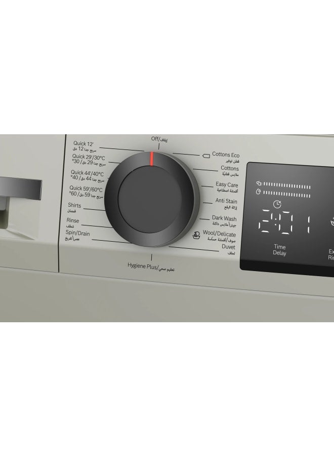 BOSCH Series 2 washing machine, frontloader 8 kg , Silver inox WLZ2421SEG WLZ2421SEG Graphite - Image 3