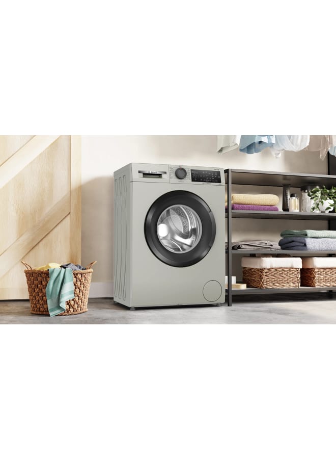 BOSCH Series 2 washing machine, frontloader 8 kg , Silver inox WLZ2421SEG WLZ2421SEG Graphite - Image 4