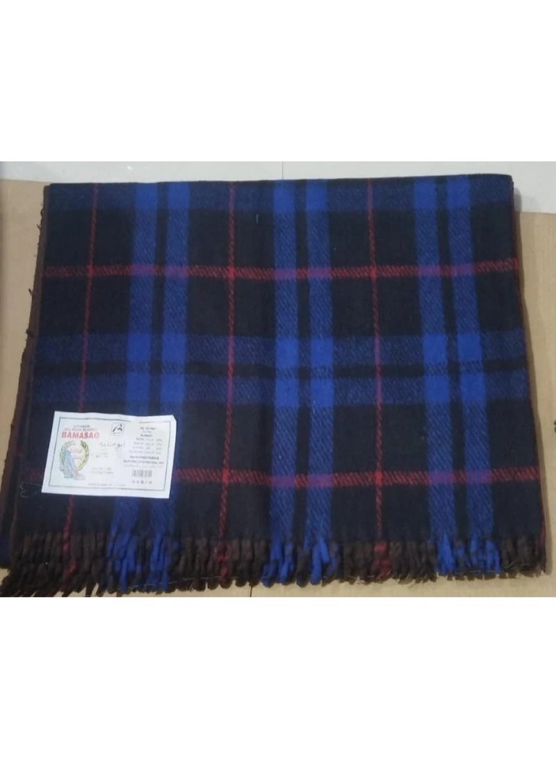Indian wool blanket, Abu Safah, for one person, size 160 x 250 cm