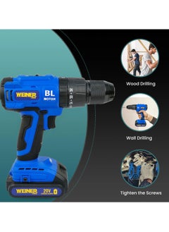 WINNER Cordless Brushless Drill 20V 2X Li-ion Battery Fast Charge 2000rpm Brushless Motor Drilling Electric Screwdriver BCD20V - pzsku/Z4A010F195CC74885BB46Z/45/_/1726652774/acca56b4-4825-4826-83c6-72ac6982a754