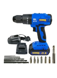 WINNER Cordless Brushless Drill 20V 2X Li-ion Battery Fast Charge 2000rpm Brushless Motor Drilling Electric Screwdriver BCD20V - pzsku/Z4A010F195CC74885BB46Z/45/_/1733902802/e6d36c40-8d54-4c53-ac5c-c90b3c159898