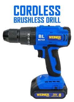 WINNER Cordless Brushless Drill 20V 2X Li-ion Battery Fast Charge 2000rpm Brushless Motor Drilling Electric Screwdriver BCD20V - pzsku/Z4A010F195CC74885BB46Z/45/_/1733902986/aa72ffce-bf93-461b-85ce-575d39dd7a93