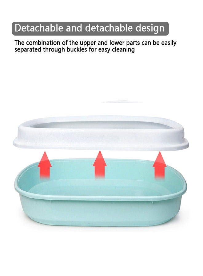 Yolu Cat Litter Box With Scoop, Extra Large Litter Box With Size 46x38x13cm - Image 3