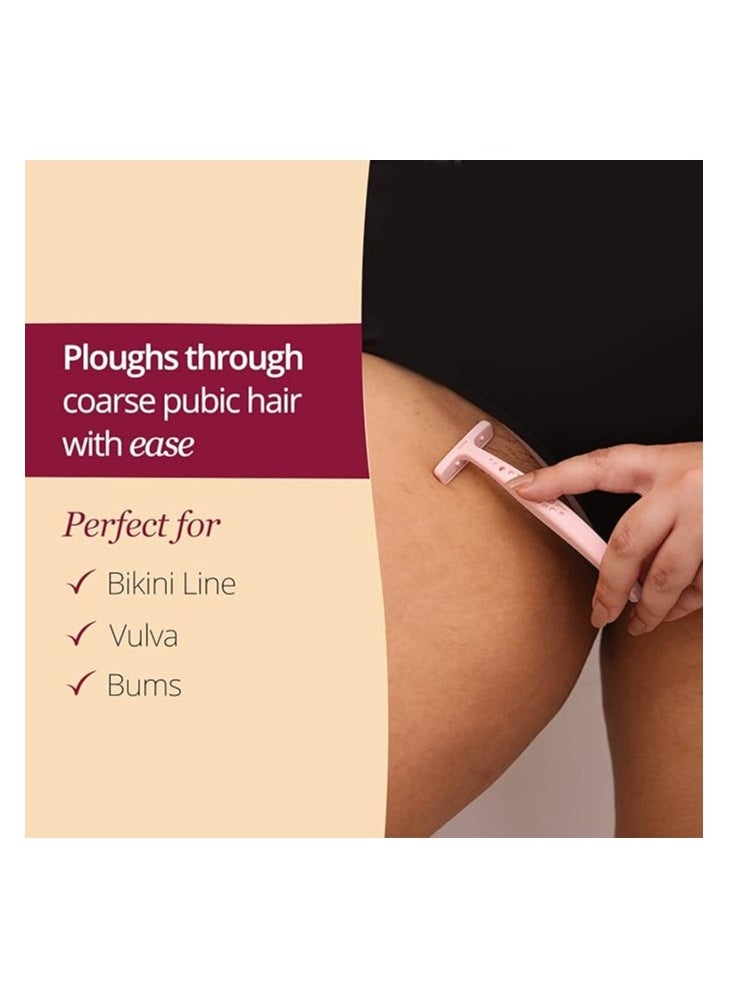 CARMESI Carmesi Bikini Razor For Women - Nano Precision Shave of the Bikini Line With Safety Blade, Protective Cover & Stainless Steel - Suitable For All Skin Types - No Bumps, Irritation & Cut - Pack of 1  - Image 2