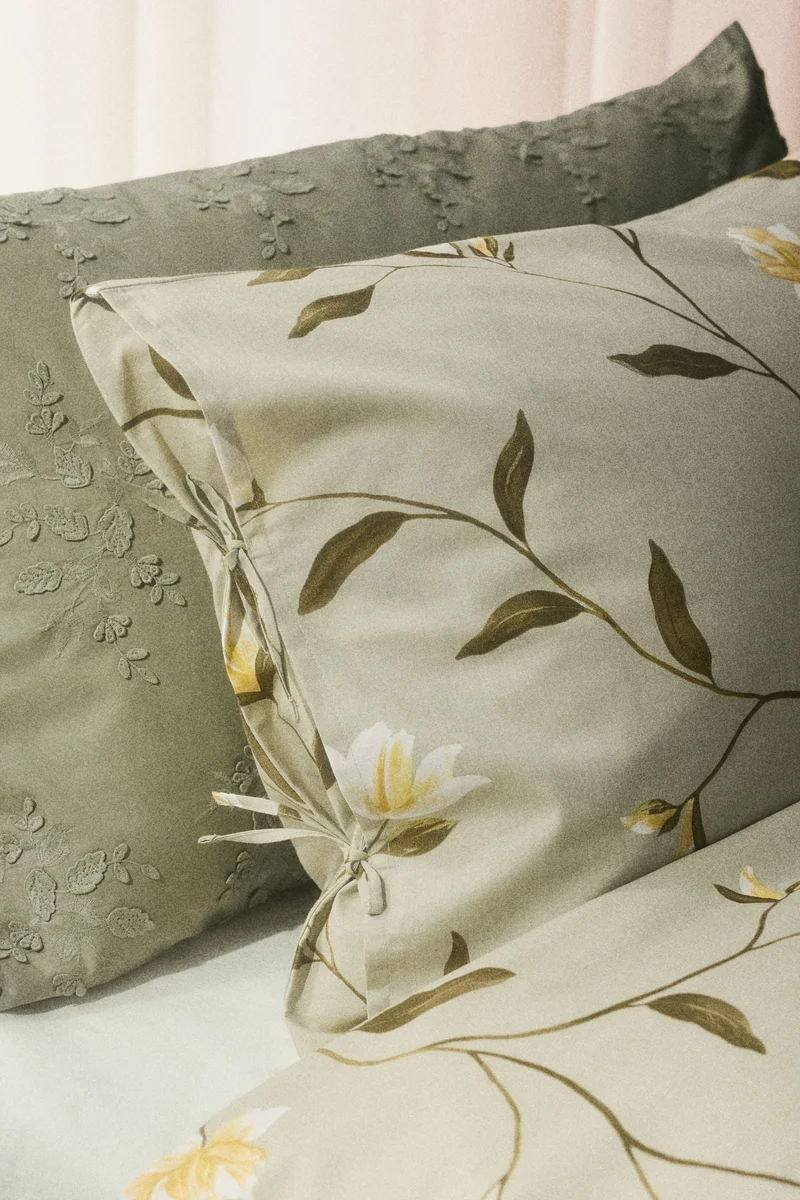 اتش اند ام طقم غطاء لحاف فردي من القطن