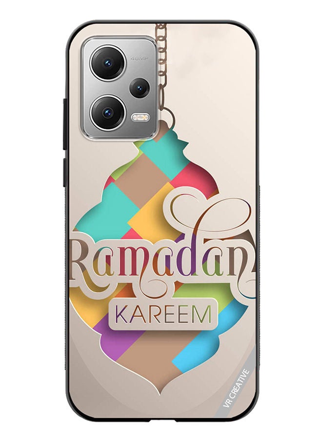 VR CREATIVE غطاء حماية لهاتف Xiaomi Redmi Note 12 بتصميم رمضان كريم متعدد الألوان - Image 1