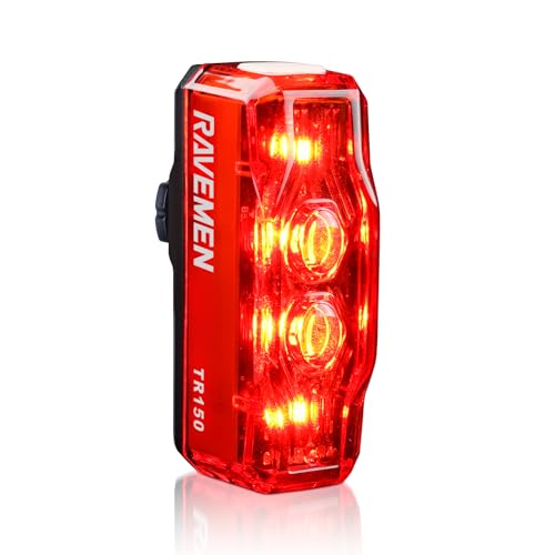 RAVEMEN TR150 Bike Tail Light, 280° Visible Bike Rear Light with Brake Detection and Auto On Off Feature - Image 1