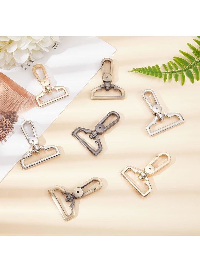 8 Pcs 4 Colors 1.5" D Ring Alloy Luggage Buckle Lobster Clasp Claw Swivel Push Gate Snap Hooks Trigger Clips for Purse Straps Bags Belting Key Ring DIY Craft Making  - Image 4