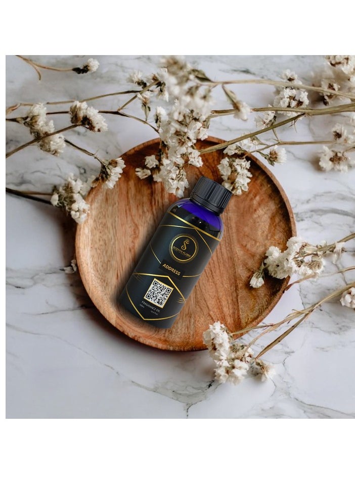 Scenta Flora - ADDRESS - Diffuser Aroma Oil - Uplifting, Earthy, and Warm Fragrance for Scent Diffusers - Aromatherapy (500 ml) - Image 1