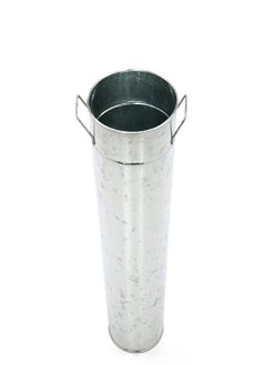 Hosley 15 Inch High Galvanized Vase. Ideal for Dried Floral Arrangements for Wedding Gift Spa and Aromatherapy Settings O3