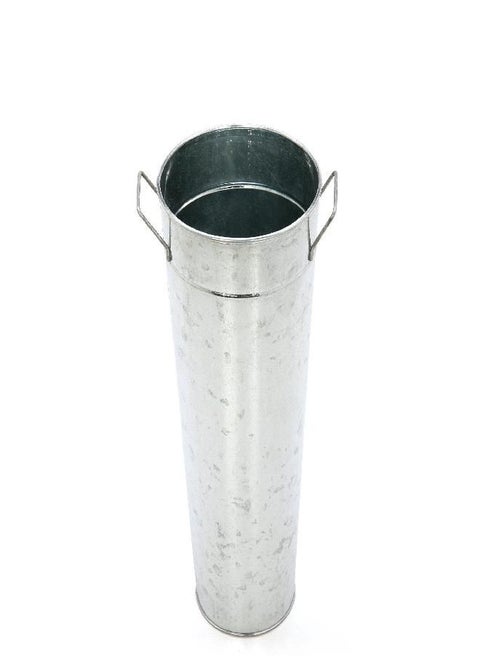 Hosley 15 Inch High Galvanized Vase. Ideal for Dried Floral Arrangements for Wedding Gift Spa and Aromatherapy Settings O3