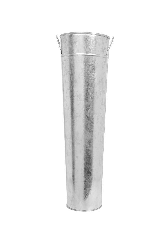 Hosley - Hosley 15 Inch High Galvanized Vase. Ideal for Dried Floral Arrangements for Wedding Gift Spa and Aromatherapy Settings O3 - Image 1