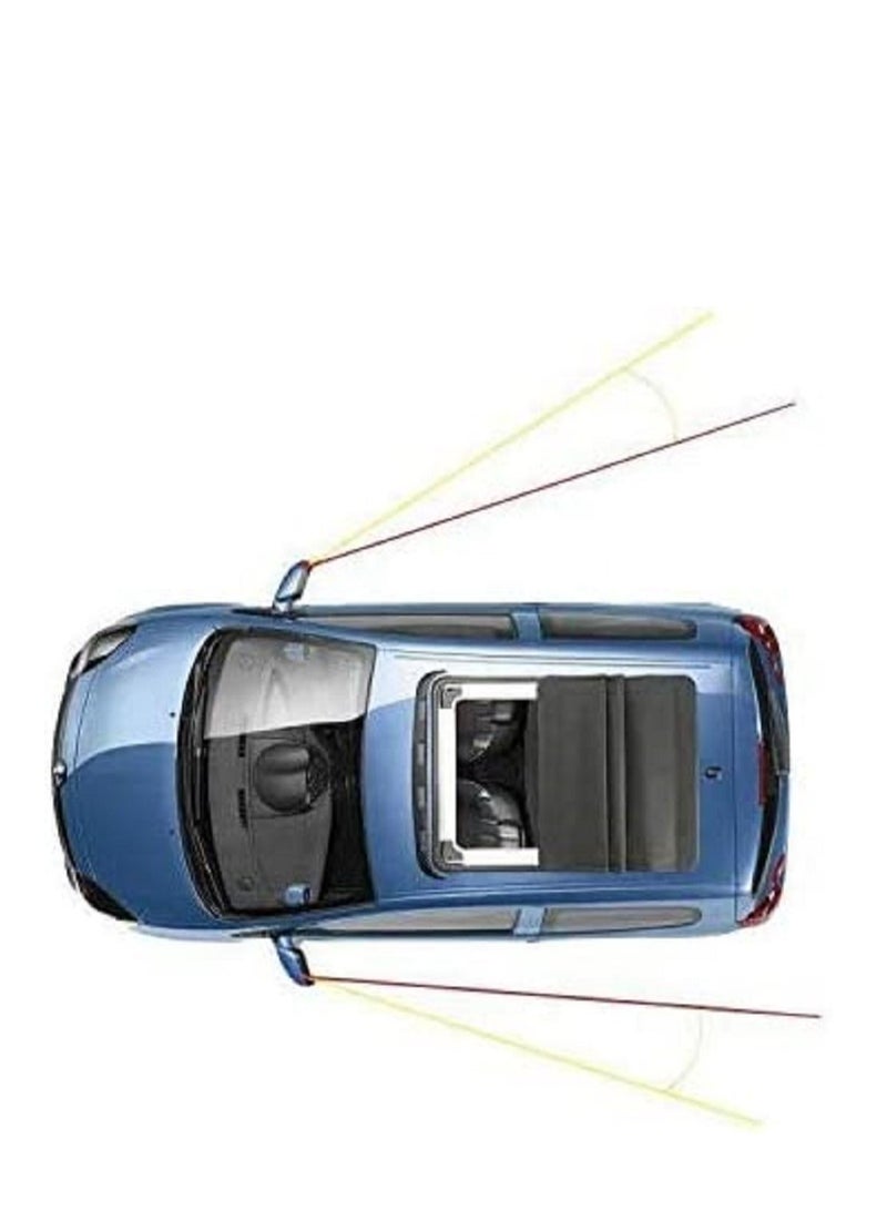 althiqahkey Blind Spot Mirror for Cars Show Top Car Side Mirror Blind Spot Adjustable Front/Rear View Wide Angle Mirror Rear View Mirror Stick on Design Left+Right B  - Image 5