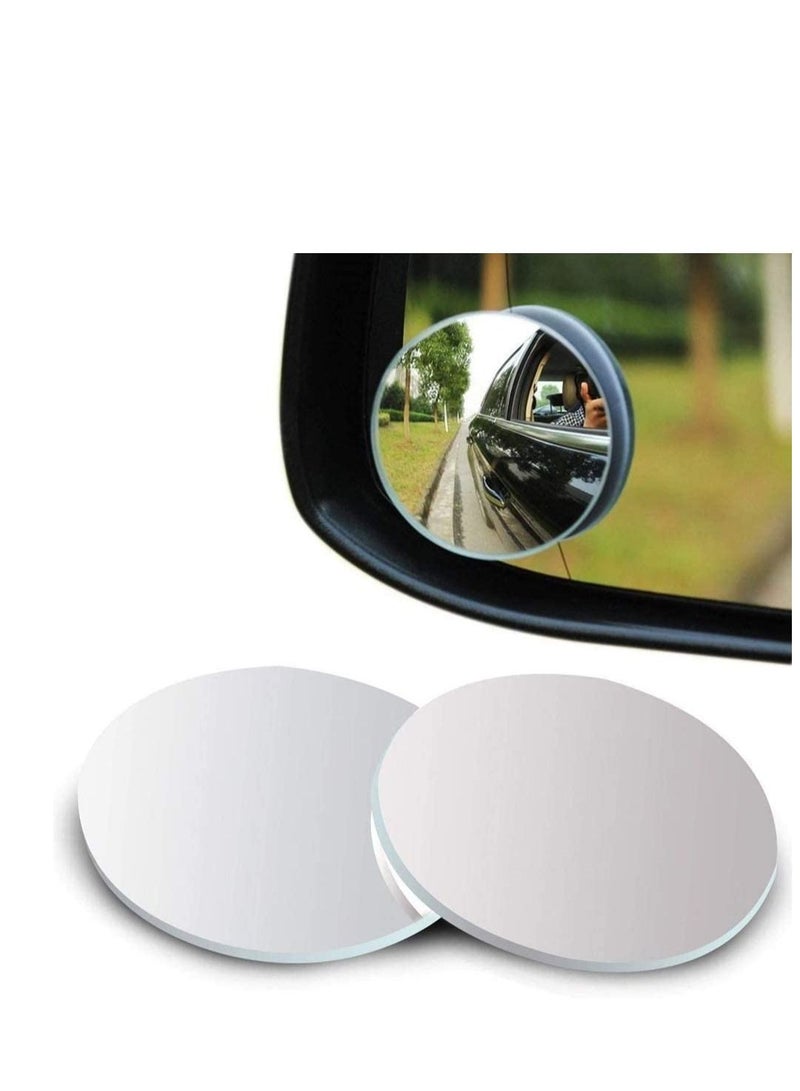 althiqahkey Blind Spot Mirror for Cars Show Top Car Side Mirror Blind Spot Adjustable Front/Rear View Wide Angle Mirror Rear View Mirror Stick on Design Left+Right B  - Image 3