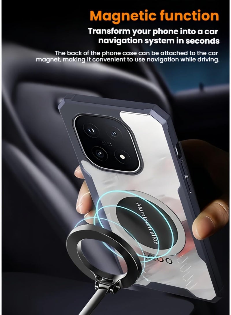 عام غطاء متوافق مع فيفو iQOO 15 5G، غلاف هجين شفاف من TPU بفتحات تبريد، غطاء تبريد من سبائك الألومنيوم. - Image 2