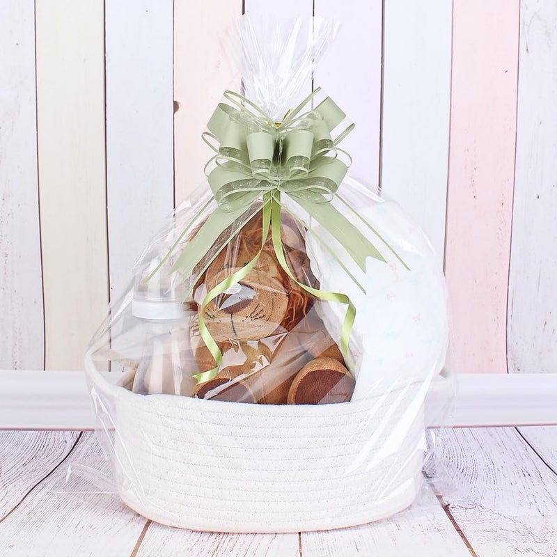 WEWILUCK Bows for Gift Wrapping, Sage Green Gift Bow for Presents, Gift Baskets, Gift Bags, Gift Boxes, Christmas, Easter, Birthdays, Baby showers(6 inches, 15PCS) - Image 3