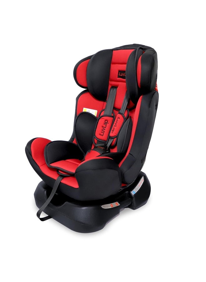 Luvlap Galaxy Convertible Car Seat for Baby & Kids New Born to 7 Years, Forward Facing & Rearward Facing, 3 Adjustable Recline Levels, European Safety Standard Certified, Side Impact Guard, Red - Image 1