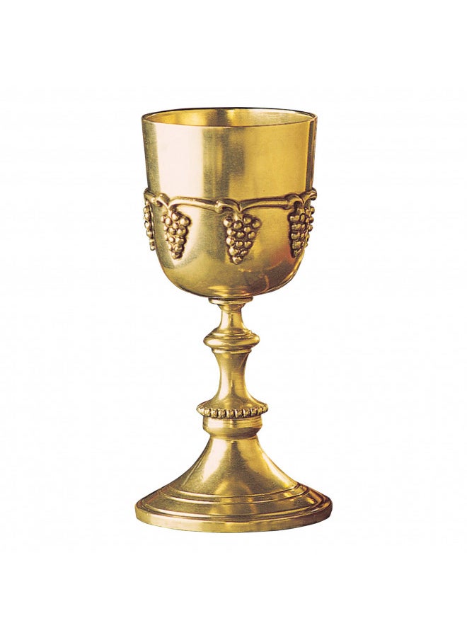 Design Toscano Design Toscano TV8747 Grape Harvest Wine Goblet, 7 Inch, Faux Gold, 8 fluid ounces 