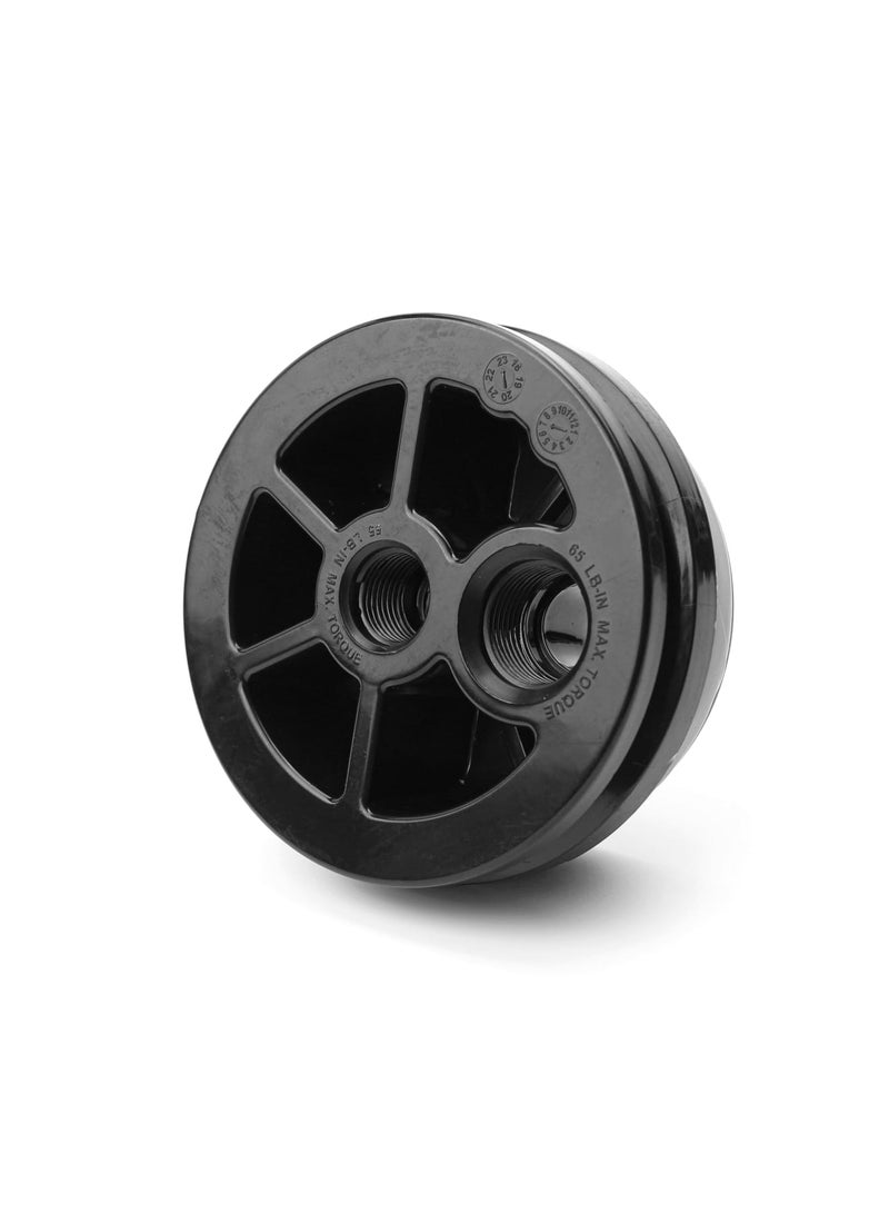 SYOSI Membrane Cap End for 4" Bottom Diameter with 2 O-Rings, Stainless Steel Material for RO Membrane Housing Pressure Vessel – Durable and Leak-Proof Solution for Reverse Osmosis Systems - Image 1