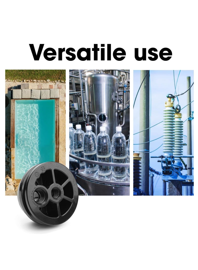 SYOSI Membrane Cap End for 4" Bottom Diameter with 2 O-Rings, Stainless Steel Material for RO Membrane Housing Pressure Vessel – Durable and Leak-Proof Solution for Reverse Osmosis Systems - Image 2