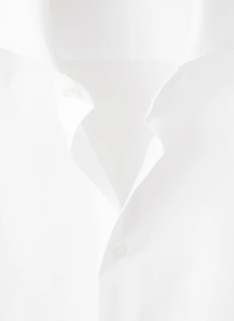 مانجو مان Slim-fit twill fabric suit with shirt cufflinks