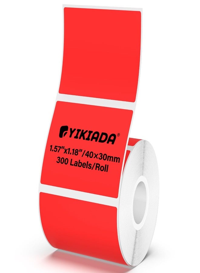 ملصقات حرارية حمراء من YIKIADA، مقاس 1.57 × 1.18 بوصة، مقاومة للماء، لطابعة M110 - Image 1
