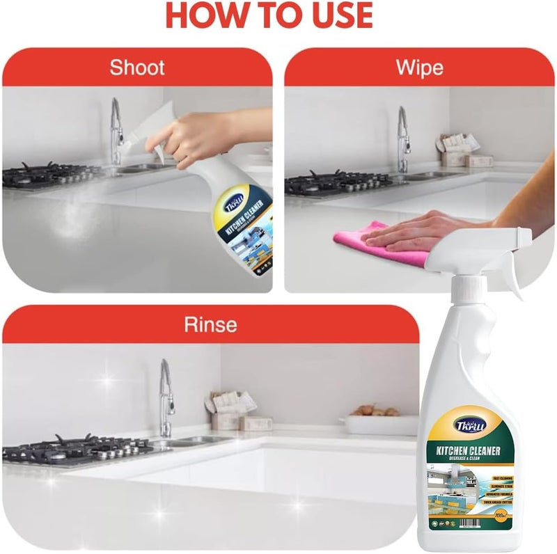 Thrill Kitchen Cleaner Spray 700ML – High-Performance Cleaning for All Kitchen Surfaces - Image 3