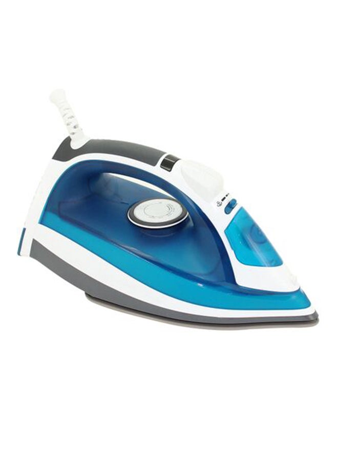 SONASHI Electric Steam Iron with Ceramic Soleplate/Anti-Drip/Anti-Calc/Auto Shut-Off/LED Display and Self-Clean Function | 100% Active Steam Holes - Scratch-Resistant 2400 W SI-5075C Deep Blue/White - Image 4