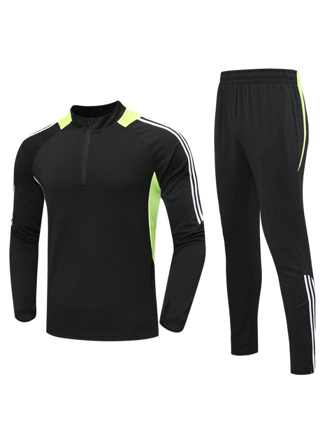 Long-sleeved Football Uniform Set, Autumn And Winter Children's Training Uniform, Men's Competition Jersey, Team Uniform, Adult Sports Running Fitness Clothing