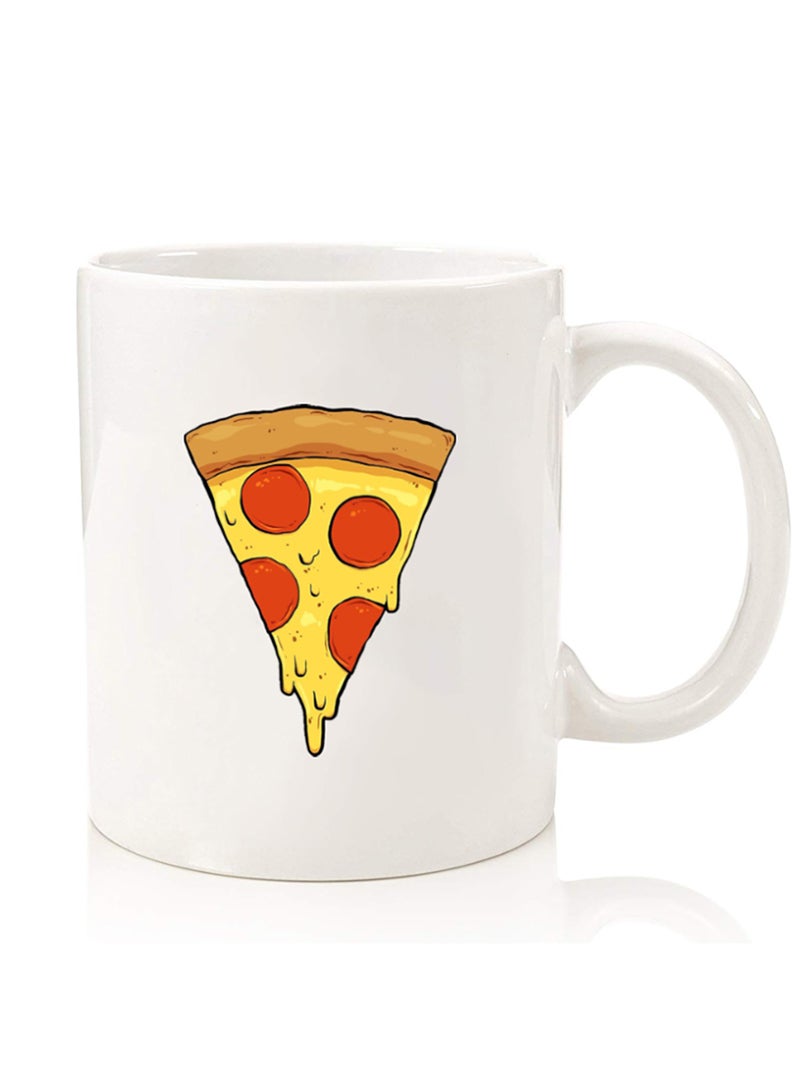 Theodor Premium Quality Two Sided Printed Coffee Mug Tea Cup For Home Office, Kids Men Women Pizza (2) - Image 1