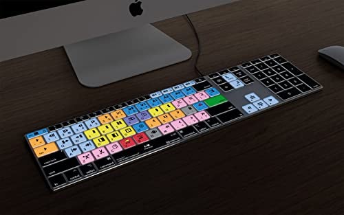 KB Covers Avid Media Composer Keyboard | Backlit Pro Aluminum Editing Keyboard for macOS Wired & Wireless Options | Color-Coded Shortcuts for Faster and Smarter Video Editing - Image 4