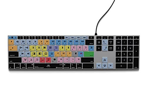 KB Covers Avid Media Composer Keyboard | Backlit Pro Aluminum Editing Keyboard for macOS Wired & Wireless Options | Color-Coded Shortcuts for Faster and Smarter Video Editing - Image 1