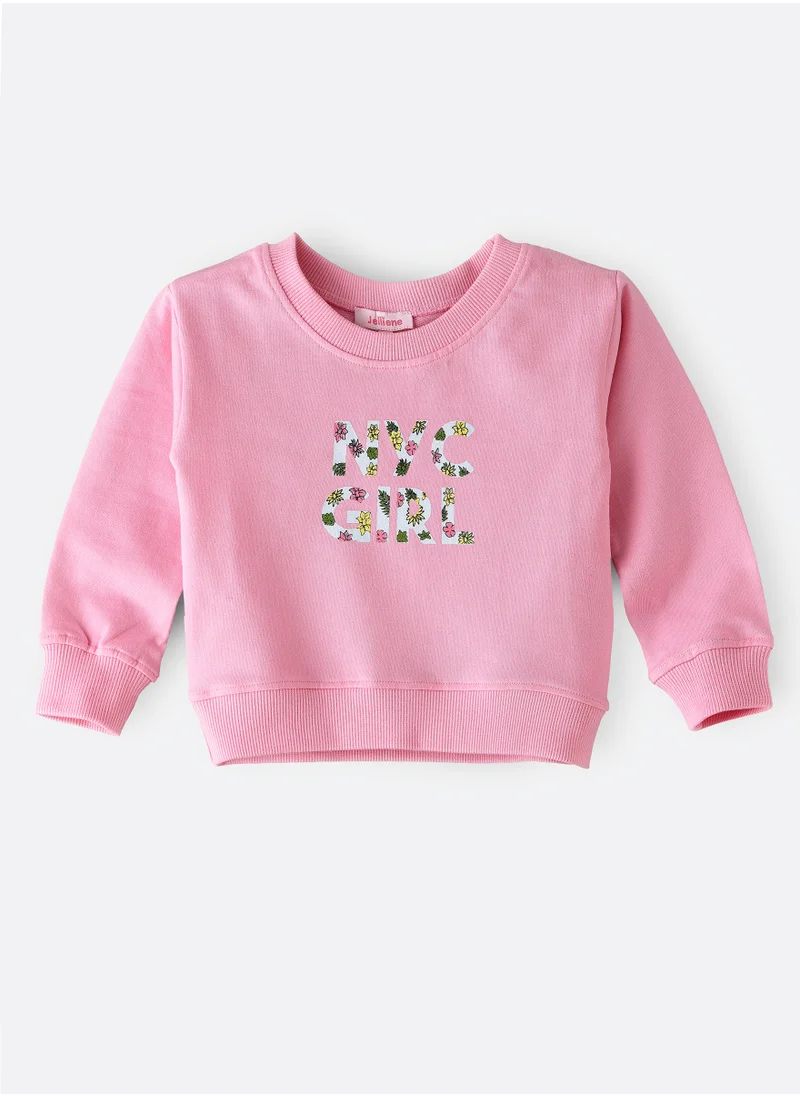 Jelliene Jelliene Girls Cotton Sweatshirt, Soft and Comfortable Cotton Sweatshirt for Girls, Breathable and Skin-Friendly, Perfect for Everyday Wear