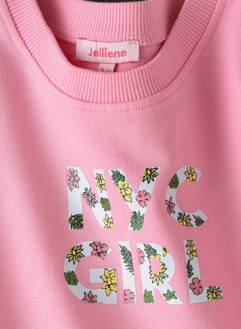 Jelliene Jelliene Girls Cotton Sweatshirt, Soft and Comfortable Cotton Sweatshirt for Girls, Breathable and Skin-Friendly, Perfect for Everyday Wear