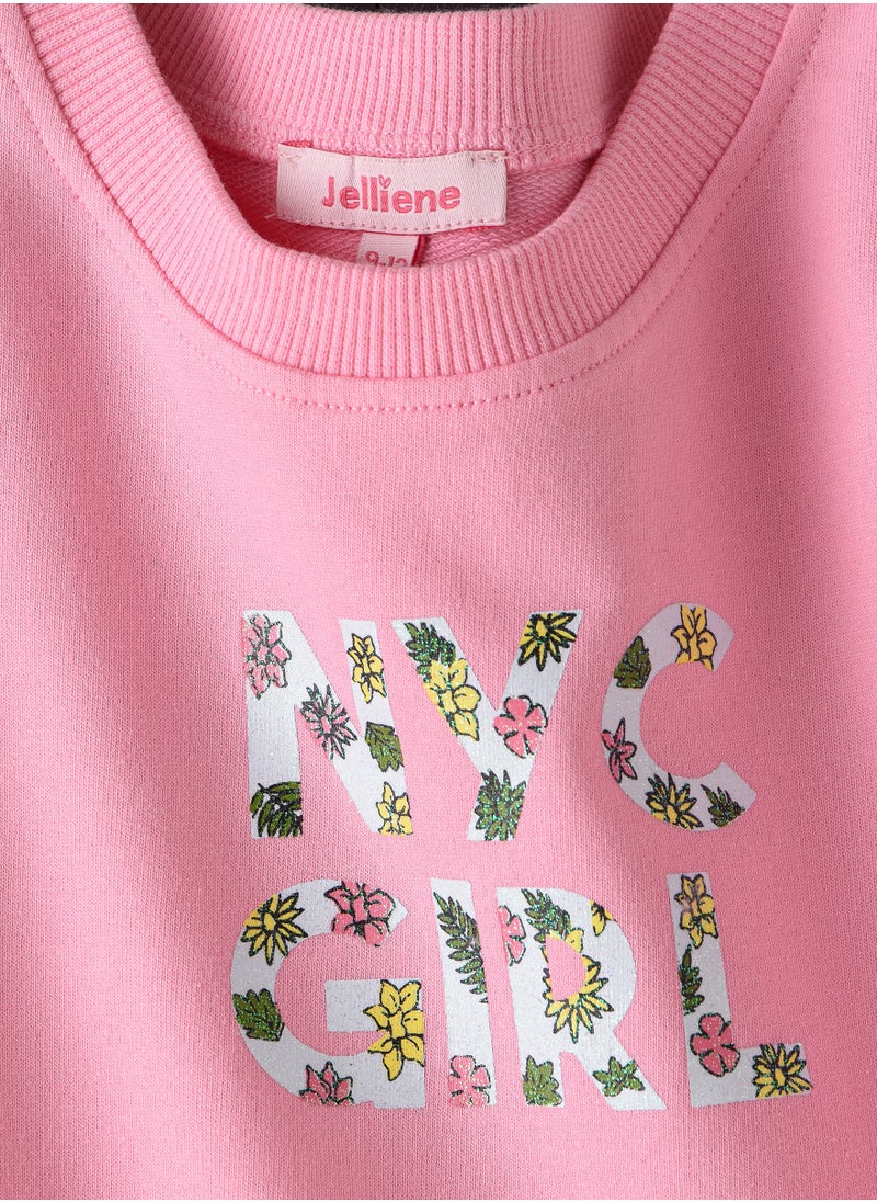 Jelliene Jelliene Girls Cotton Sweatshirt, Soft and Comfortable Cotton Sweatshirt for Girls, Breathable and Skin-Friendly, Perfect for Everyday Wear  - Image 3