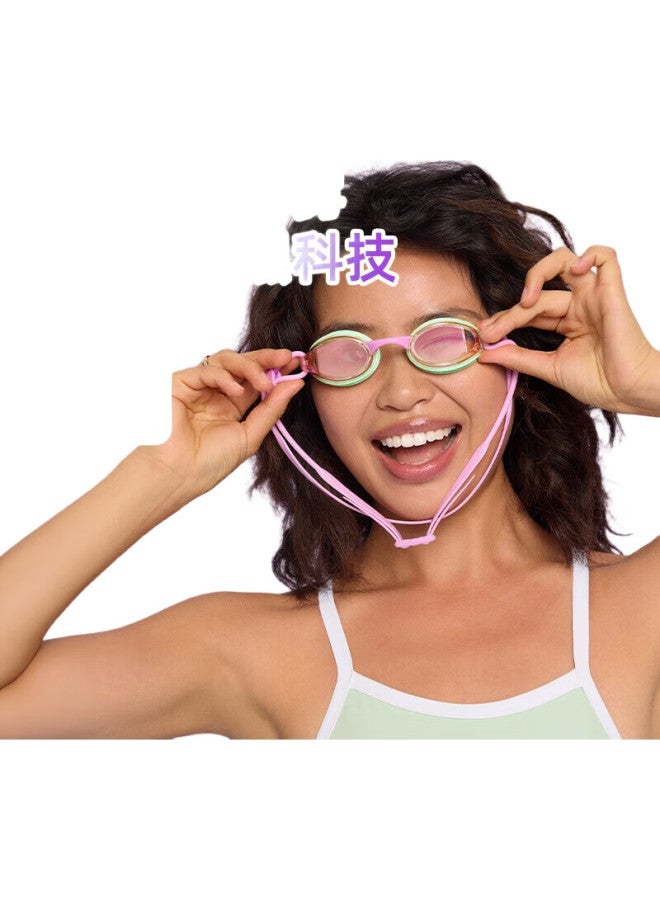WATERTIME Anti-Fog Coated Adult Men Women Professional Waterproof Swimming Goggles Star Pink - Image 3