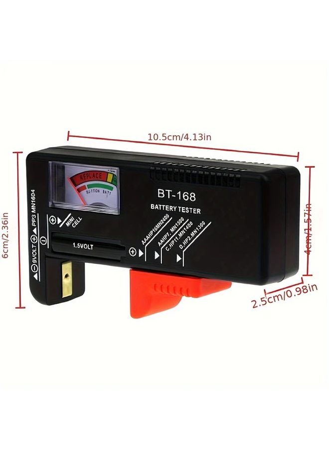 موديل 168D جهاز اختبار سعة البطارية AA AAA C D 9V 1.5V شاشة LCD عرض رقمي مقياس الطاقة - Image 2